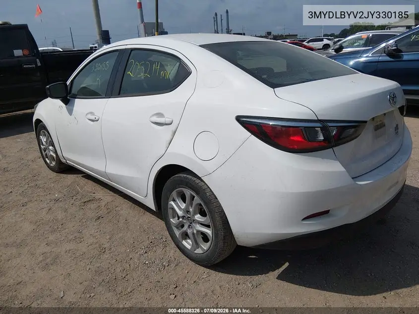 2018 Toyota Yaris Ia VIN: 3MYDLBYV2JY330185 Lot: 45588326