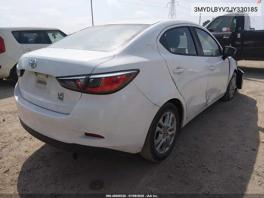 2018 Toyota Yaris Ia VIN: 3MYDLBYV2JY330185 Lot: 45588326