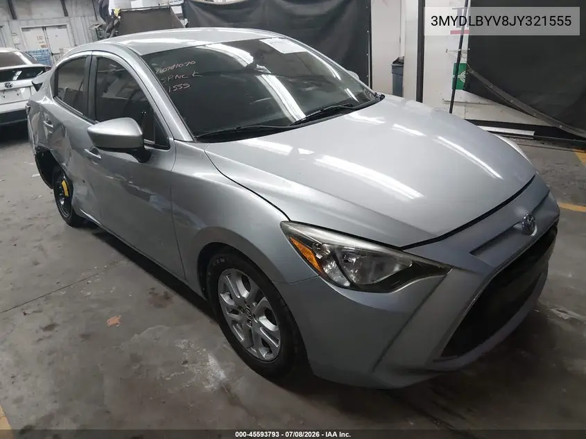 2018 Toyota Yaris Ia VIN: 3MYDLBYV8JY321555 Lot: 45593793