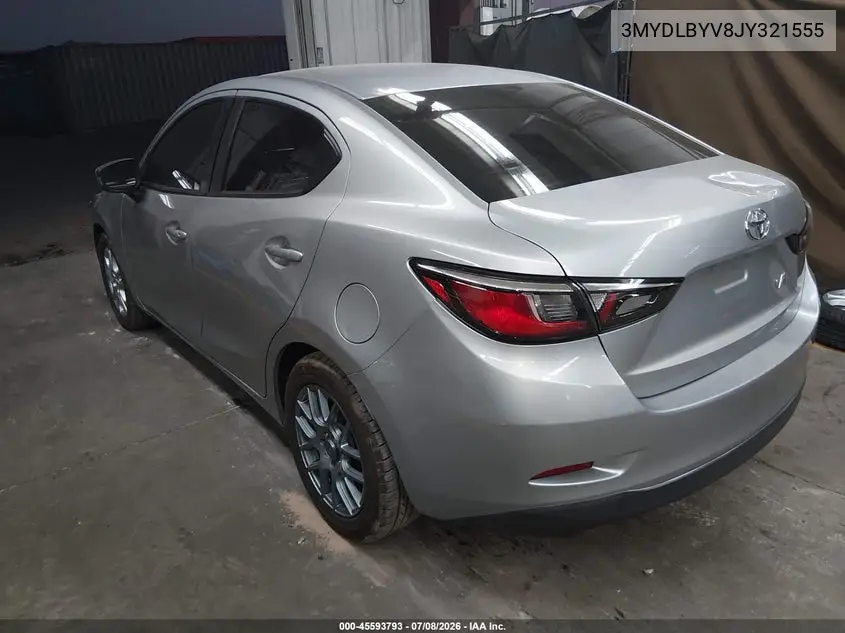 2018 Toyota Yaris Ia VIN: 3MYDLBYV8JY321555 Lot: 45593793