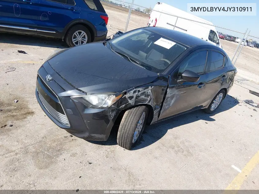 2018 Toyota Yaris Ia VIN: 3MYDLBYV4JY310911 Lot: 45602428