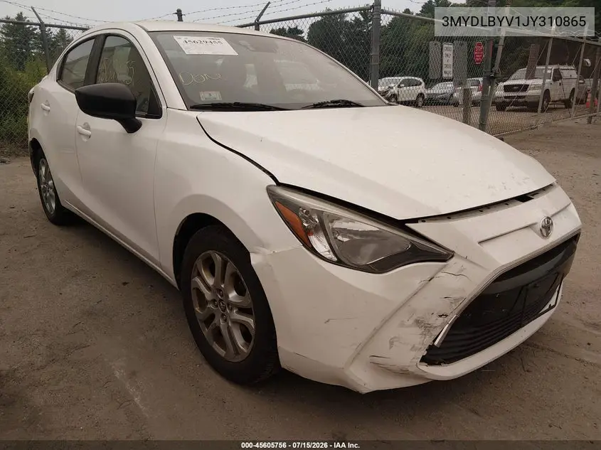 2018 Toyota Yaris Ia VIN: 3MYDLBYV1JY310865 Lot: 45605756