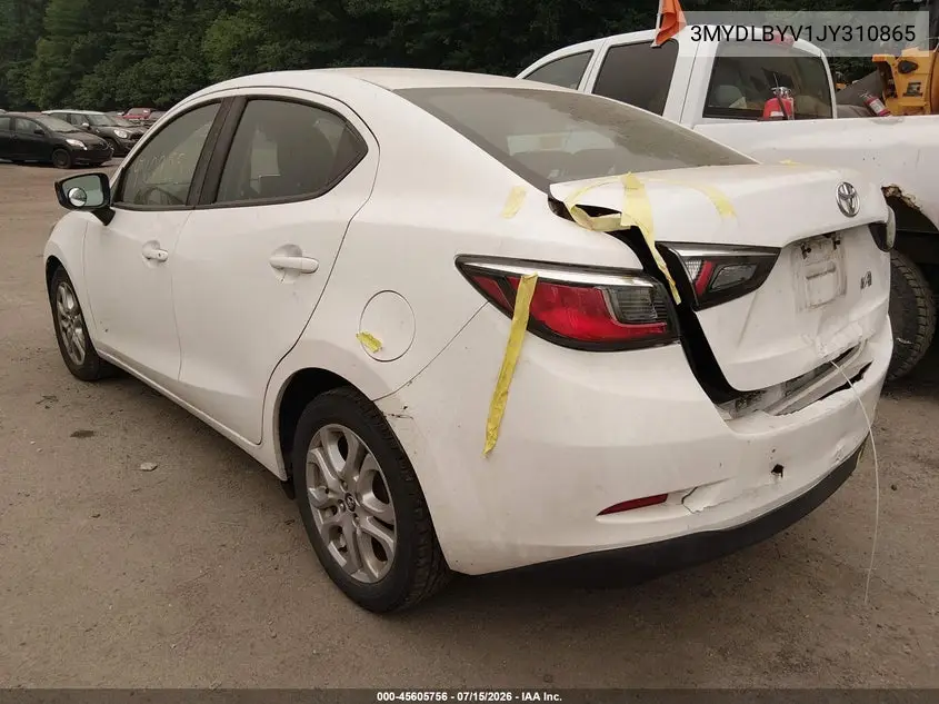 2018 Toyota Yaris Ia VIN: 3MYDLBYV1JY310865 Lot: 45605756
