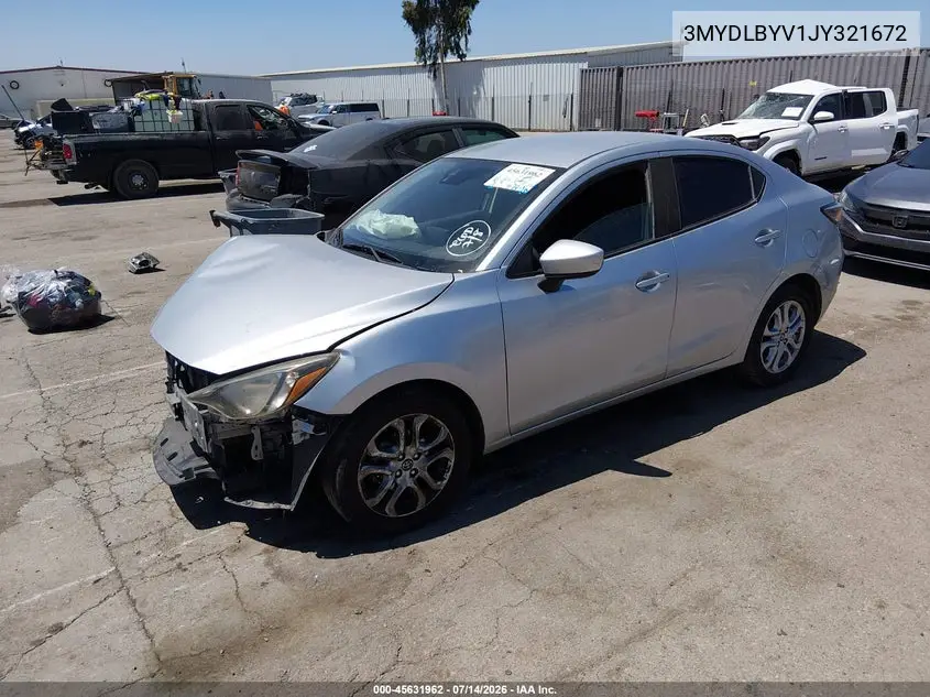 2018 Toyota Yaris Ia VIN: 3MYDLBYV1JY321672 Lot: 45631962