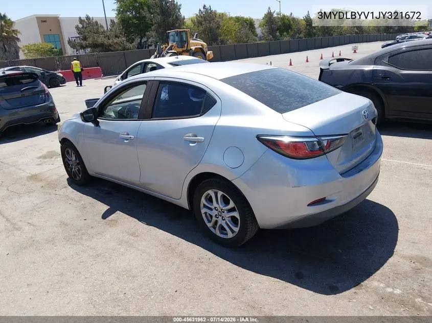 2018 Toyota Yaris Ia VIN: 3MYDLBYV1JY321672 Lot: 45631962