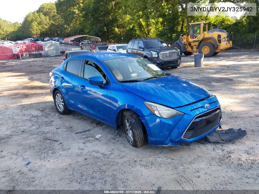 2018 Toyota Yaris Ia VIN: 3MYDLBYV2JY325942 Lot: 45643190