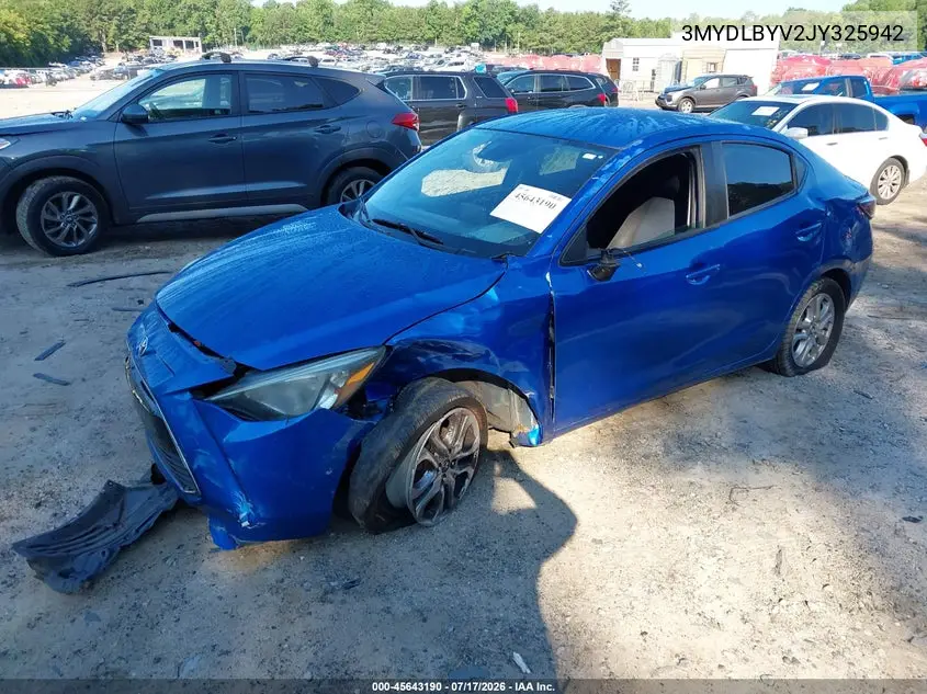 2018 Toyota Yaris Ia VIN: 3MYDLBYV2JY325942 Lot: 45643190