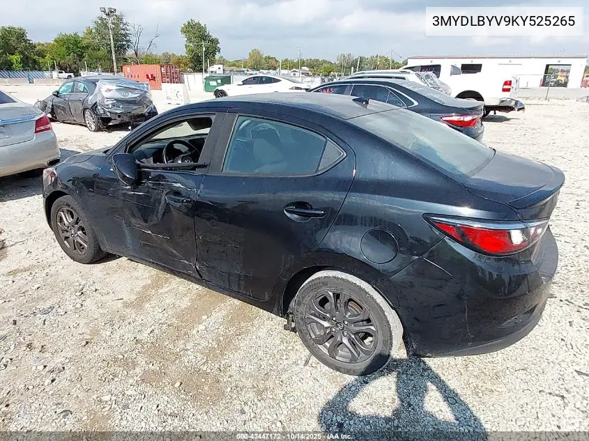 3MYDLBYV9KY525265 2019 Toyota Yaris Le
