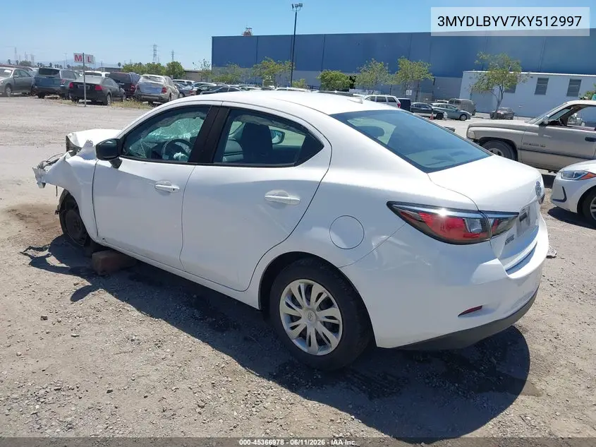 2019 Toyota Yaris L VIN: 3MYDLBYV7KY512997 Lot: 45366978