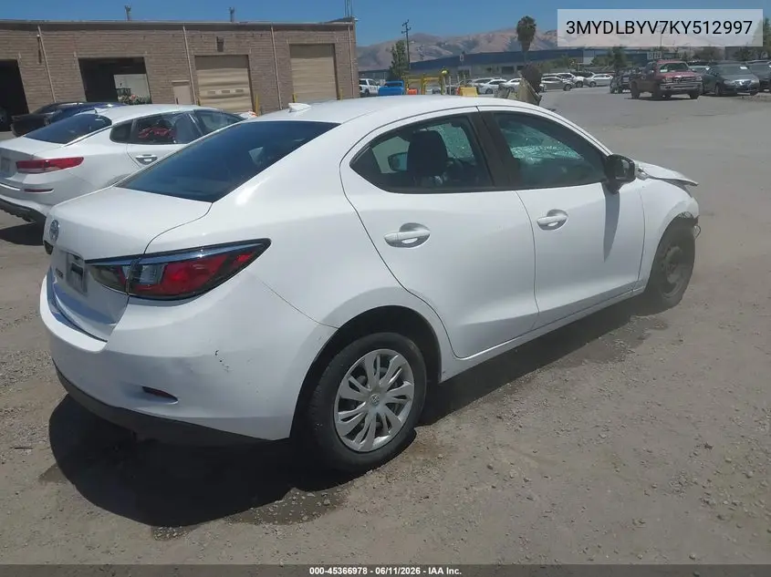 2019 Toyota Yaris L VIN: 3MYDLBYV7KY512997 Lot: 45366978