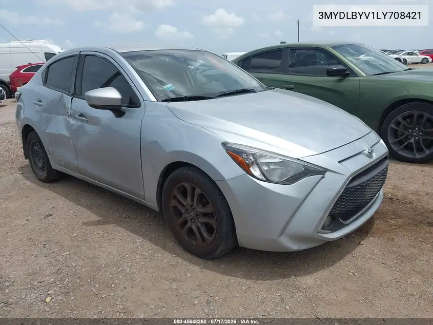 2020 Toyota Yaris Le VIN: 3MYDLBYV1LY708421 Lot: 45648260