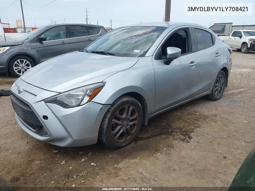 2020 Toyota Yaris Le VIN: 3MYDLBYV1LY708421 Lot: 45648260