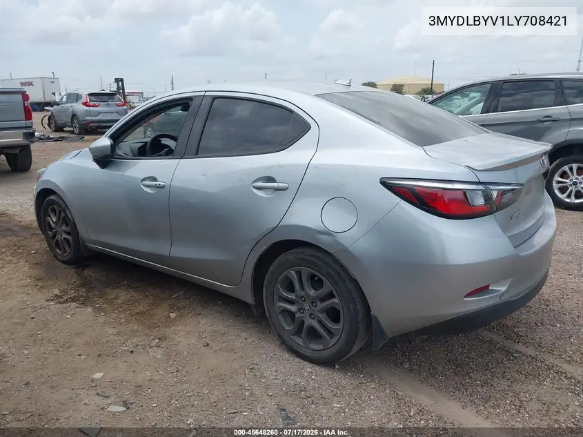 2020 Toyota Yaris Le VIN: 3MYDLBYV1LY708421 Lot: 45648260