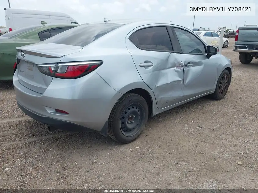 2020 Toyota Yaris Le VIN: 3MYDLBYV1LY708421 Lot: 45648260