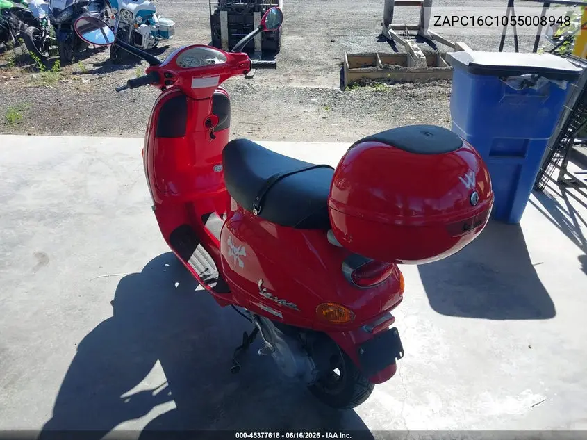 2005 Vespa C161C VIN: ZAPC16C1055008948 Lot: 45377618