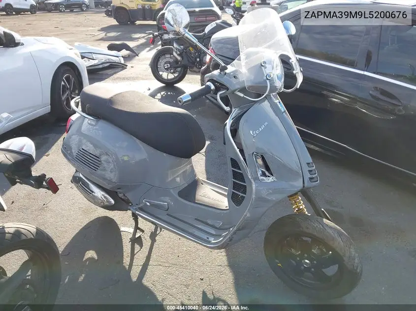 2020 Vespa Gts 300 Super VIN: ZAPMA39M9L5200676 Lot: 45410040