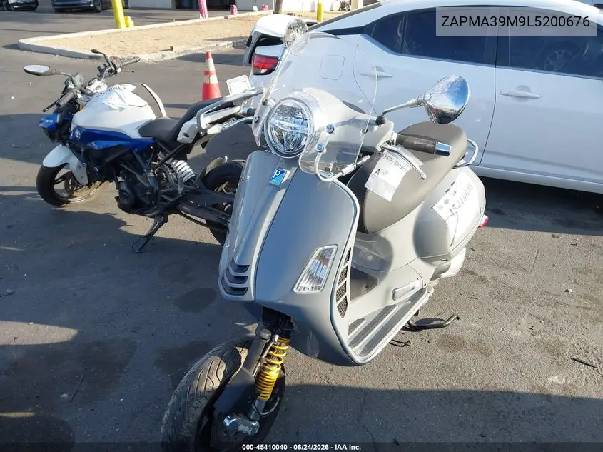 2020 Vespa Gts 300 Super VIN: ZAPMA39M9L5200676 Lot: 45410040