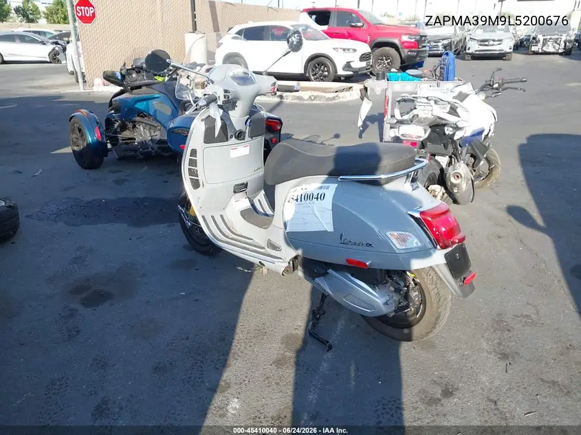 2020 Vespa Gts 300 Super VIN: ZAPMA39M9L5200676 Lot: 45410040