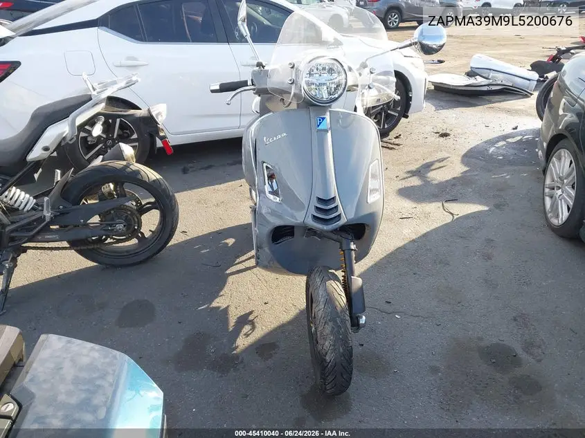 2020 Vespa Gts 300 Super VIN: ZAPMA39M9L5200676 Lot: 45410040