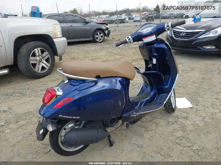 2023 Vespa Primavera/Sprint 50 VIN: ZAPCA06B7P5107075 Lot: 44044682