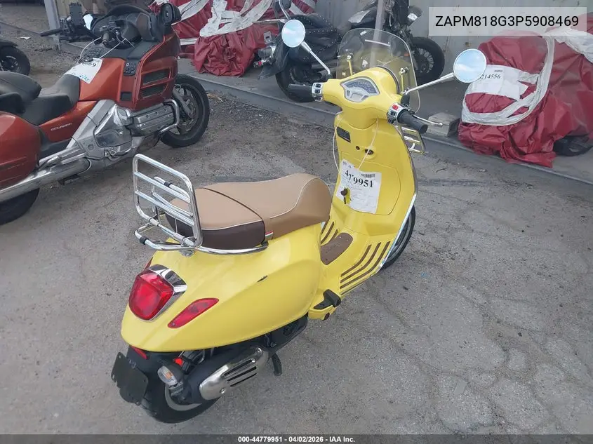 2023 Vespa Primavera/Sprint 150 VIN: ZAPM818G3P5908469 Lot: 44779951