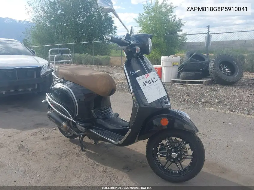 2023 Vespa Primavera/Sprint 150 VIN: ZAPM818G8P5910041 Lot: 45042109