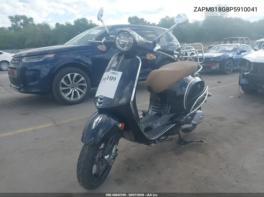 2023 Vespa Primavera/Sprint 150 VIN: ZAPM818G8P5910041 Lot: 45042109