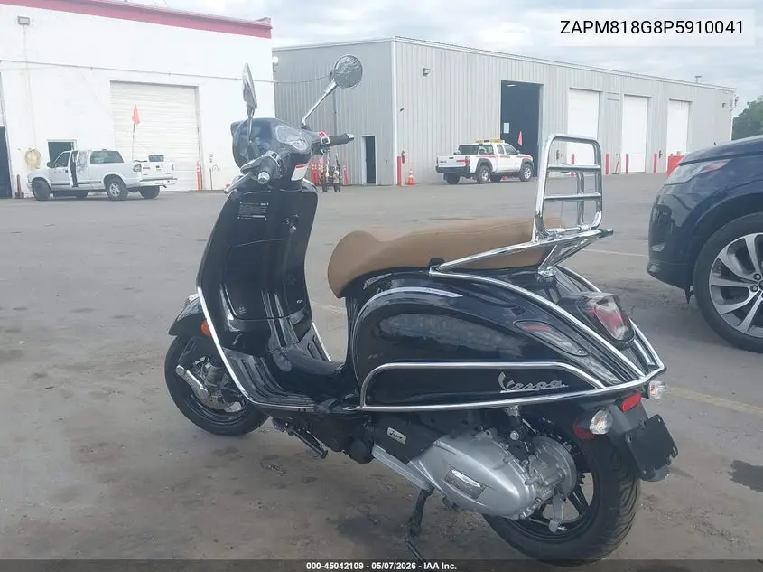 2023 Vespa Primavera/Sprint 150 VIN: ZAPM818G8P5910041 Lot: 45042109