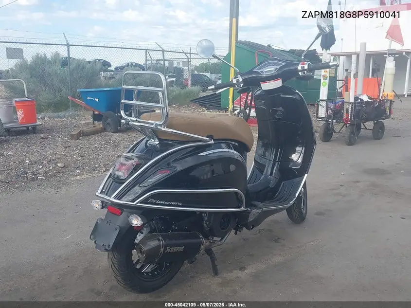 2023 Vespa Primavera/Sprint 150 VIN: ZAPM818G8P5910041 Lot: 45042109