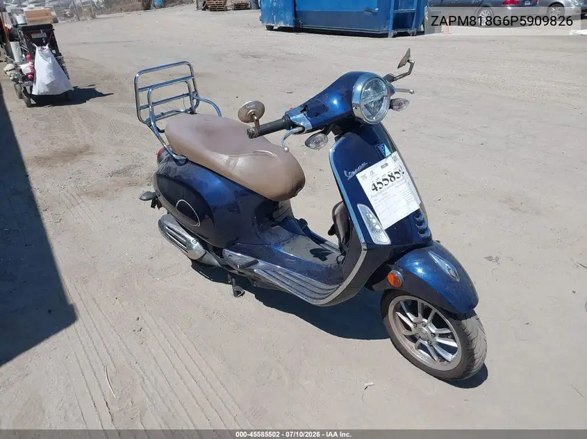 2023 Vespa Primavera/Sprint 150 VIN: ZAPM818G6P5909826 Lot: 45585502