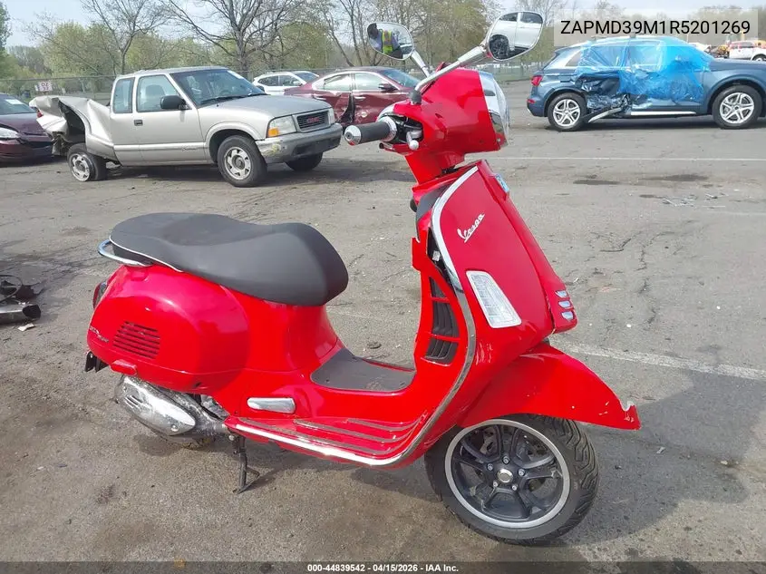 2024 Vespa Gts/Sei Giorni 300 VIN: ZAPMD39M1R5201269 Lot: 44839542
