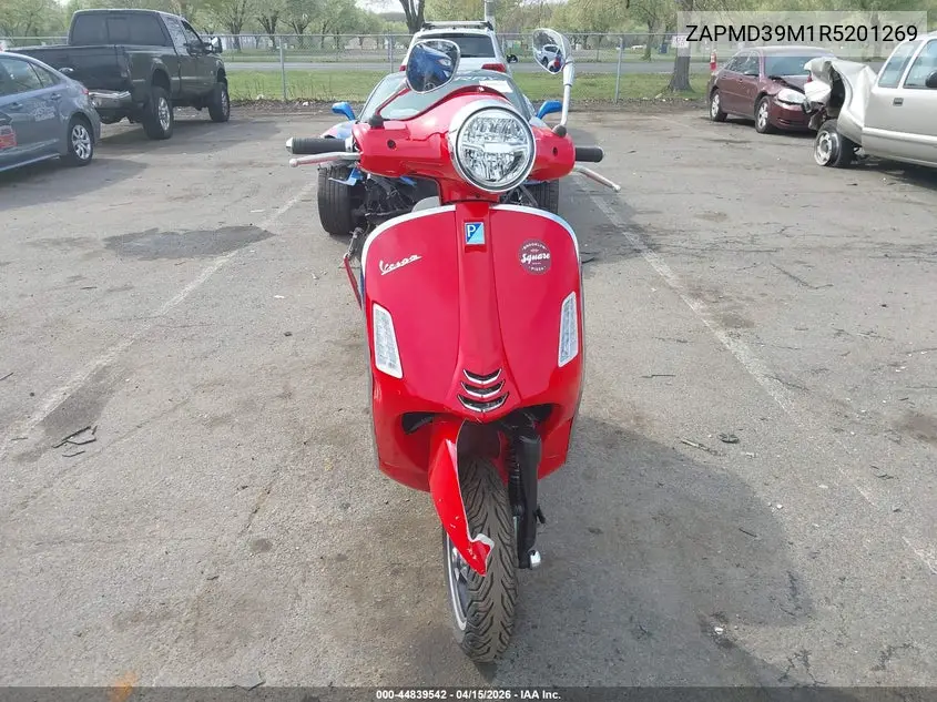 2024 Vespa Gts/Sei Giorni 300 VIN: ZAPMD39M1R5201269 Lot: 44839542