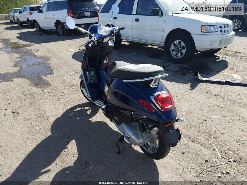 2024 Vespa Primavera/Sprint 150 VIN: ZAPMD18G1R5100183 Lot: 44856867