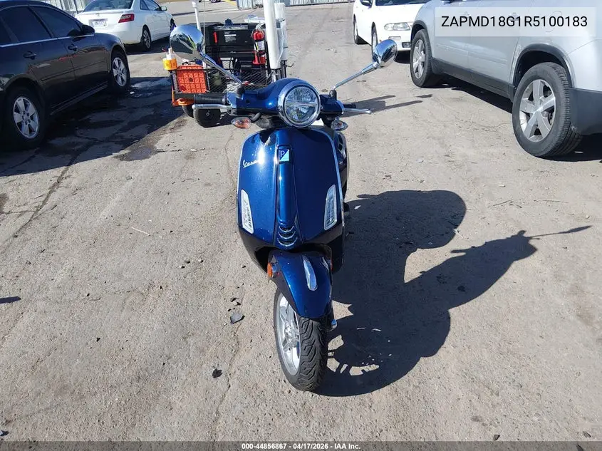 2024 Vespa Primavera/Sprint 150 VIN: ZAPMD18G1R5100183 Lot: 44856867