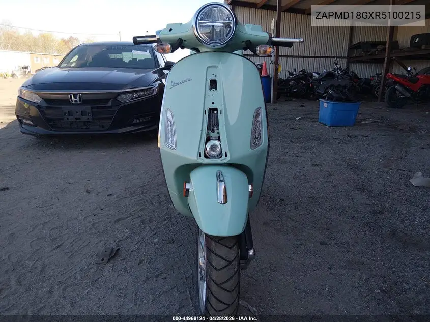 2024 Vespa Primavera/Sprint 150 VIN: ZAPMD18GXR5100215 Lot: 44968124