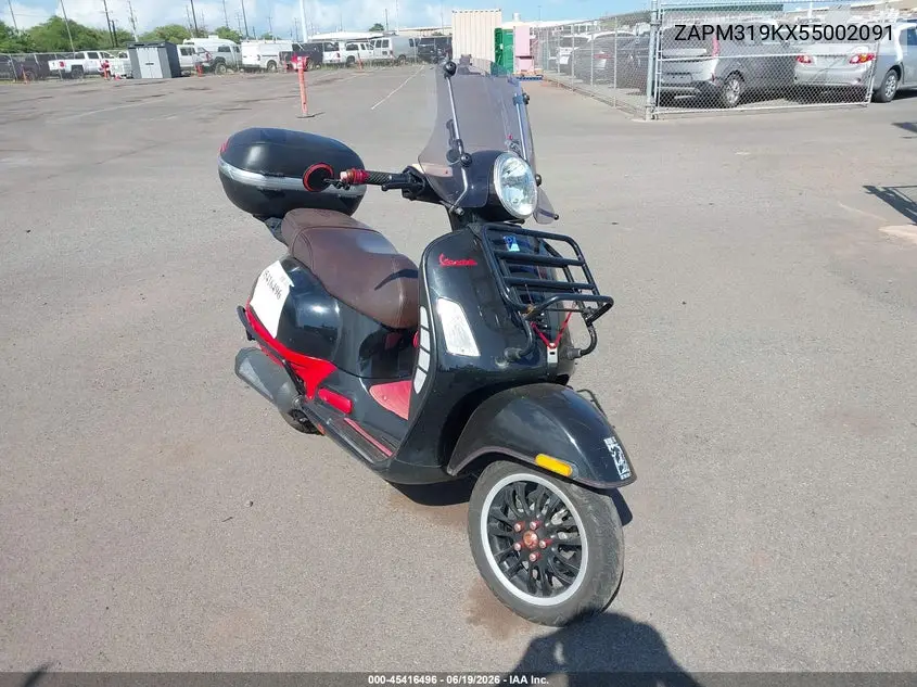 2005 Vespa Granturismo 200 VIN: ZAPM319KX55002091 Lot: 45416496