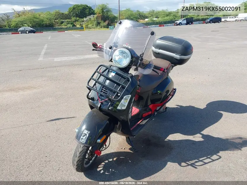 2005 Vespa Granturismo 200 VIN: ZAPM319KX55002091 Lot: 45416496