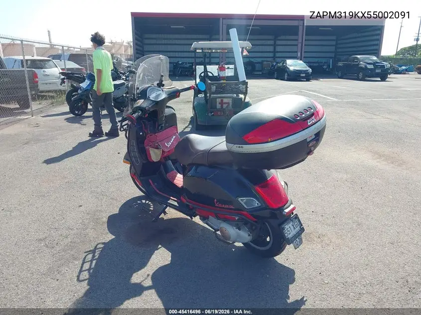 2005 Vespa Granturismo 200 VIN: ZAPM319KX55002091 Lot: 45416496