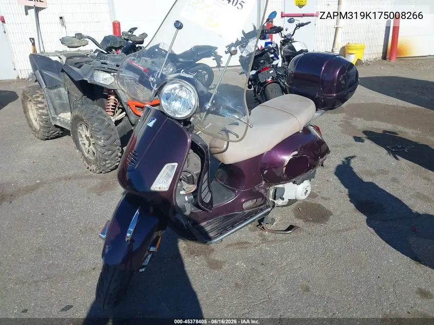 2007 Vespa Granturismo 200 VIN: ZAPM319K175008266 Lot: 45378405