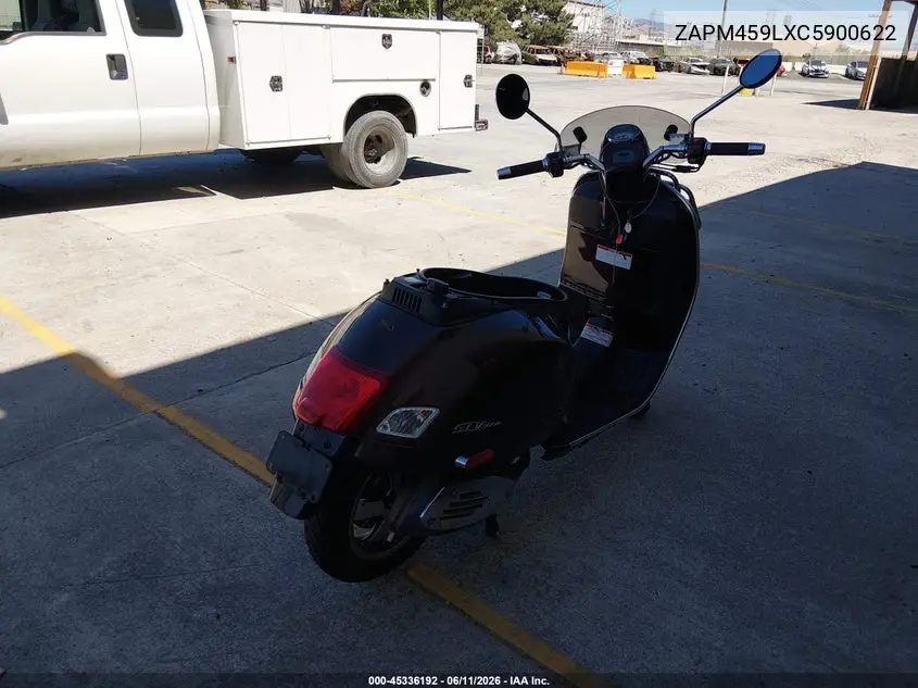 2012 Vespa Gts 300 Super VIN: ZAPM459LXC5900622 Lot: 45336192