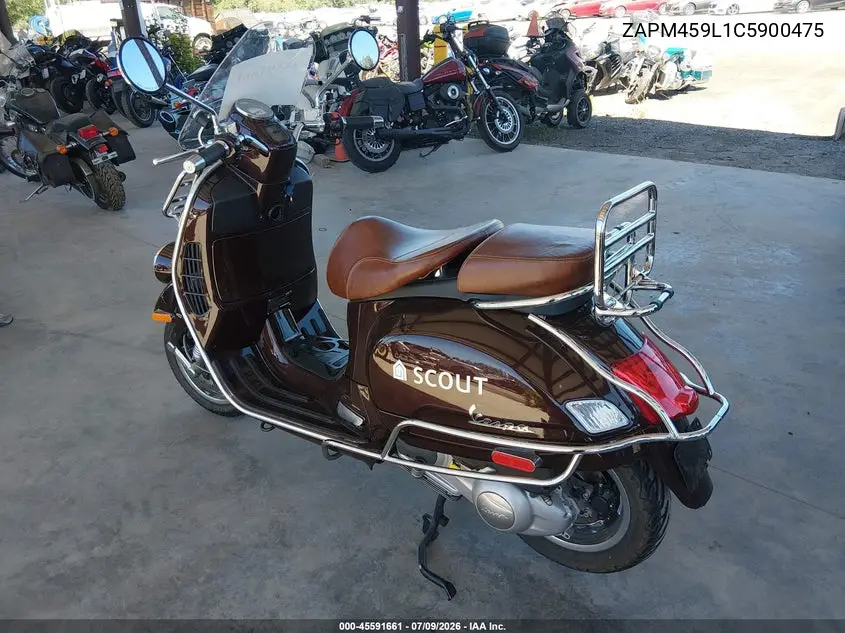 2012 Vespa Gts 300 Super VIN: ZAPM459L1C5900475 Lot: 45591661