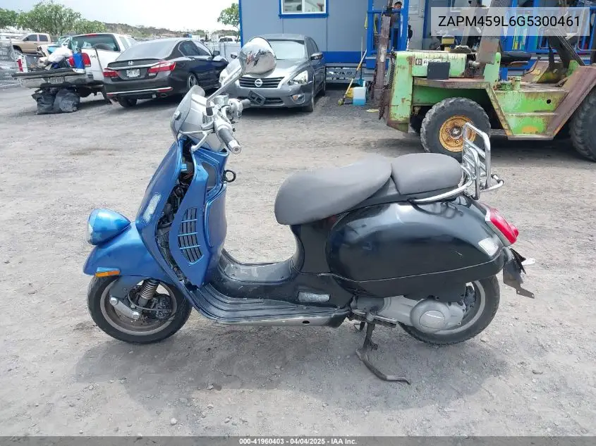 2016 Vespa Gts 300 Super VIN: ZAPM459L6G5300461 Lot: 41960403