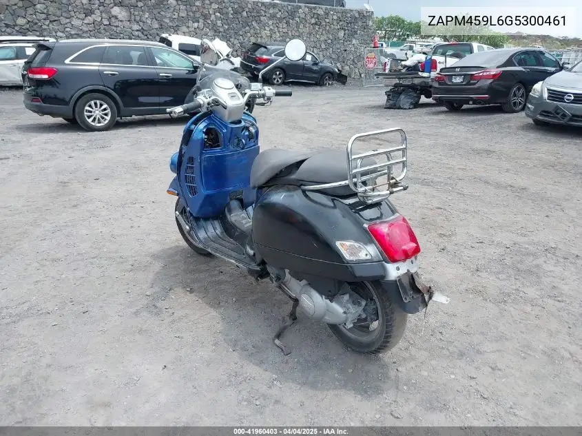 2016 Vespa Gts 300 Super VIN: ZAPM459L6G5300461 Lot: 41960403