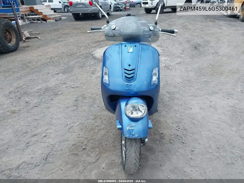 2016 Vespa Gts 300 Super VIN: ZAPM459L6G5300461 Lot: 41960403