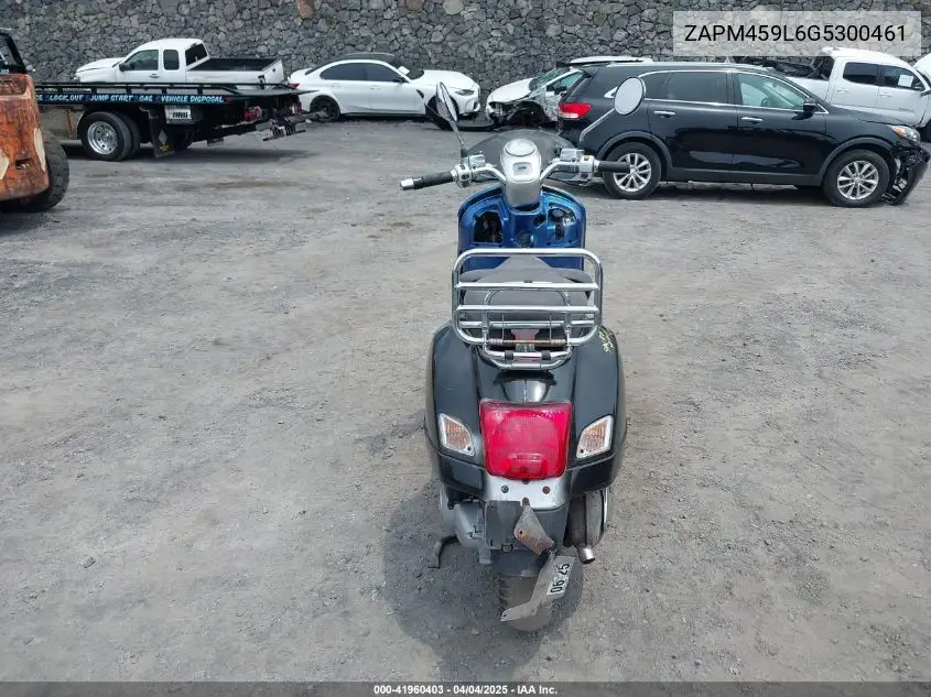 2016 Vespa Gts 300 Super VIN: ZAPM459L6G5300461 Lot: 41960403