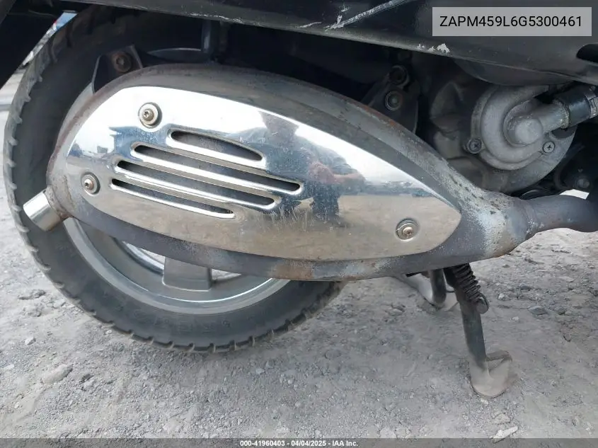 2016 Vespa Gts 300 Super VIN: ZAPM459L6G5300461 Lot: 41960403