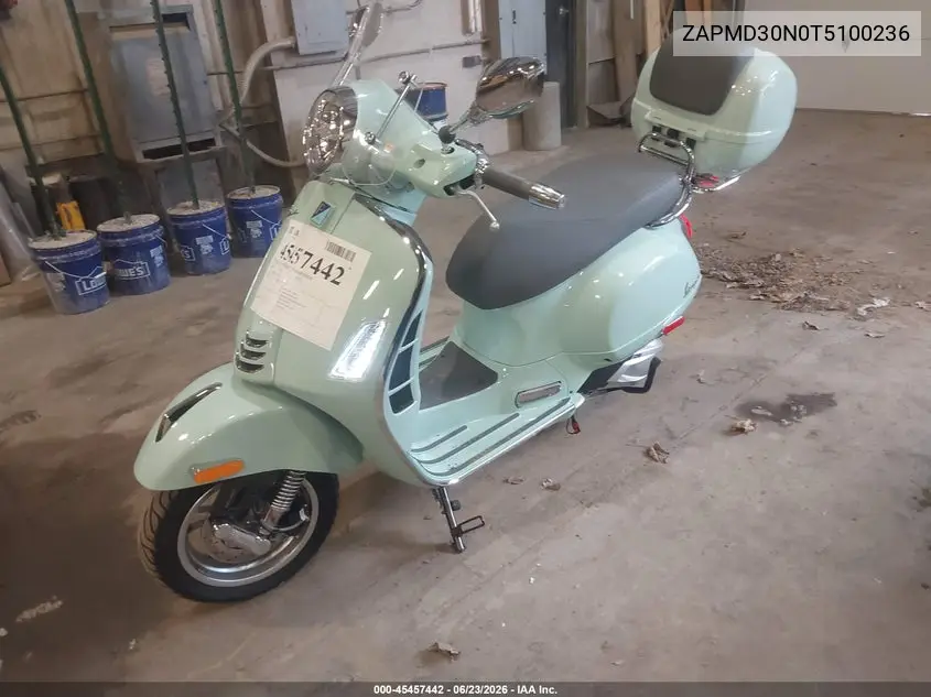 2026 Vespa Gts 310 VIN: ZAPMD30N0T5100236 Lot: 45457442