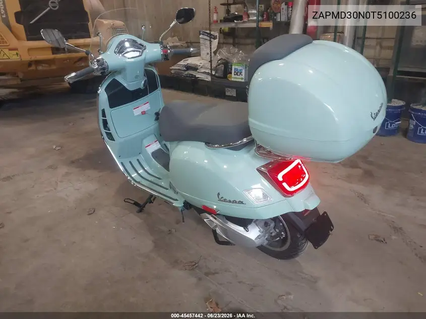 2026 Vespa Gts 310 VIN: ZAPMD30N0T5100236 Lot: 45457442