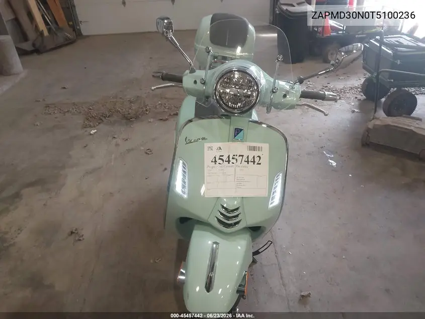 2026 Vespa Gts 310 VIN: ZAPMD30N0T5100236 Lot: 45457442