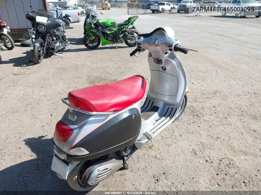 2006 Vespa Lx 150 VIN: ZAPM448F465001295 Lot: 45649577